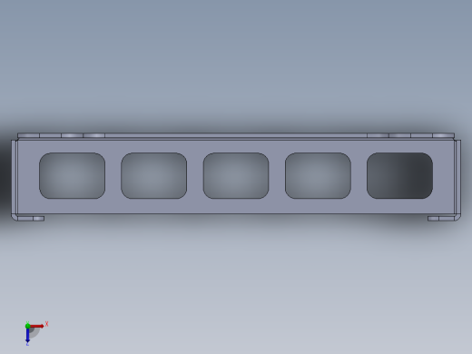 壁挂式电源板支架俯视缩略图