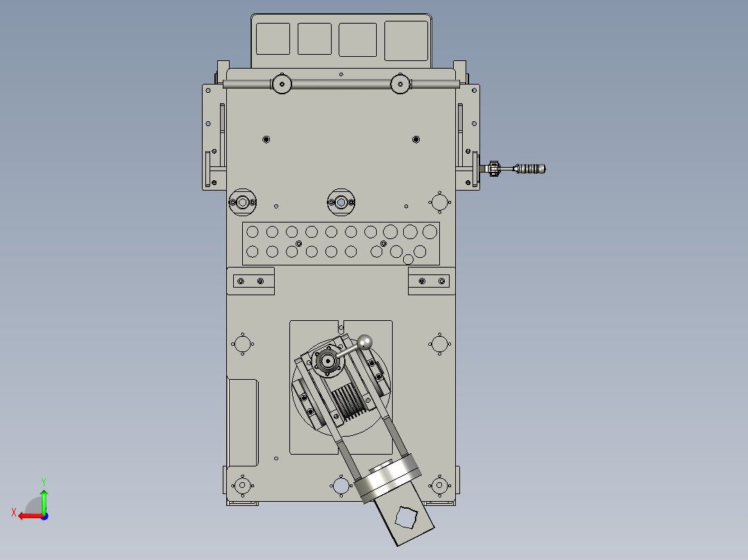 扭力测力仪的动态校准平台后视图