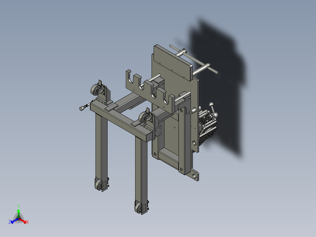 扭力测力仪的动态校准平台正等轴测图