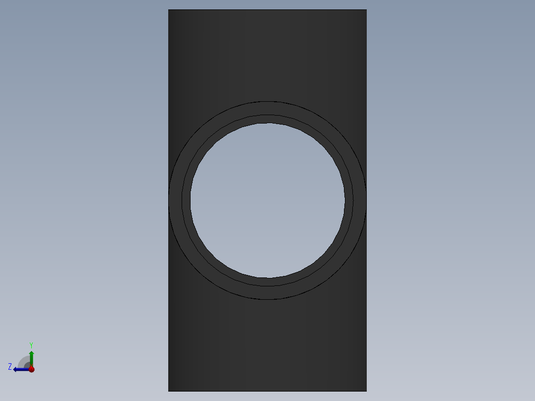 Cross DN80 PN10 U-PVC右视图