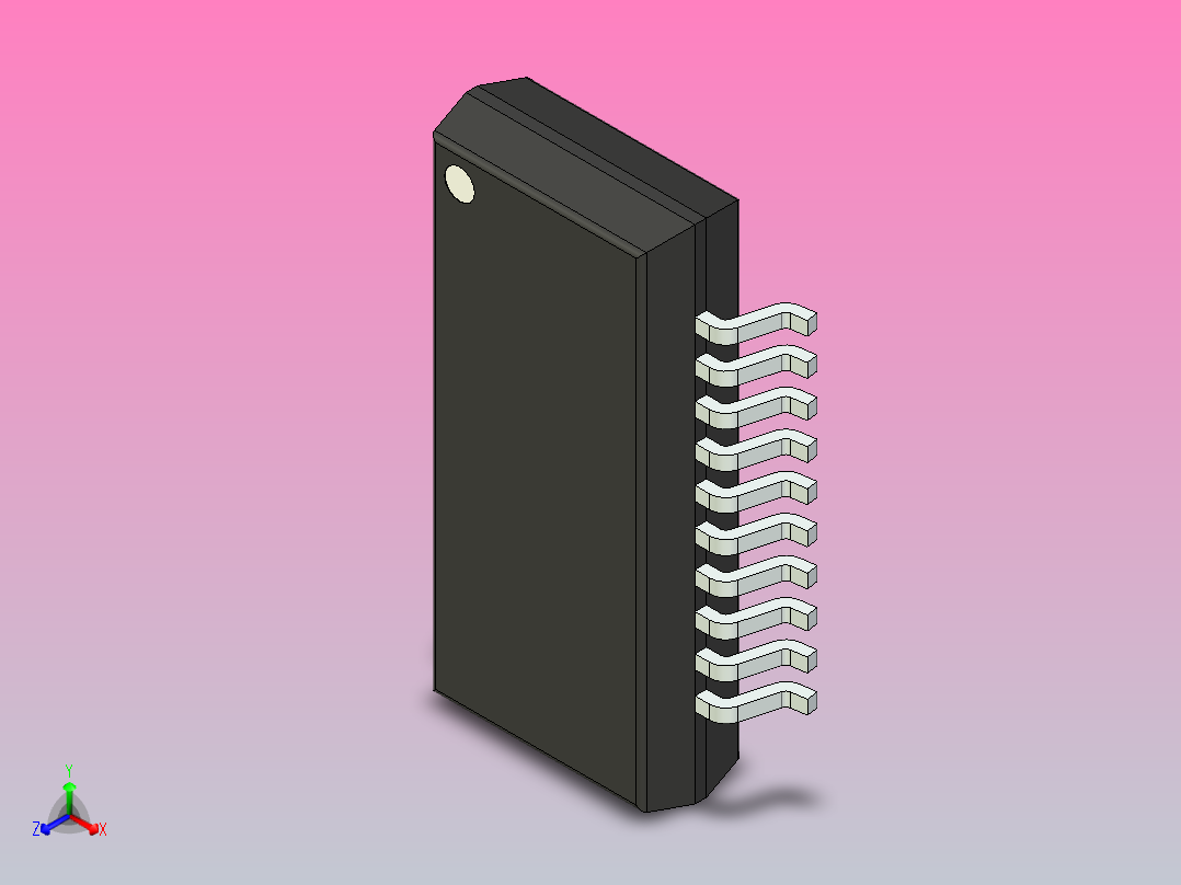 SOP 封装（小外形封装）SOP63P600X175-20N主视图