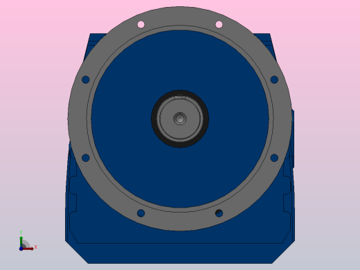 RF167法兰轴伸式安装斜齿轮减速机RF167-Y45-4P-225M-M1-0°-Φ550前视缩略图