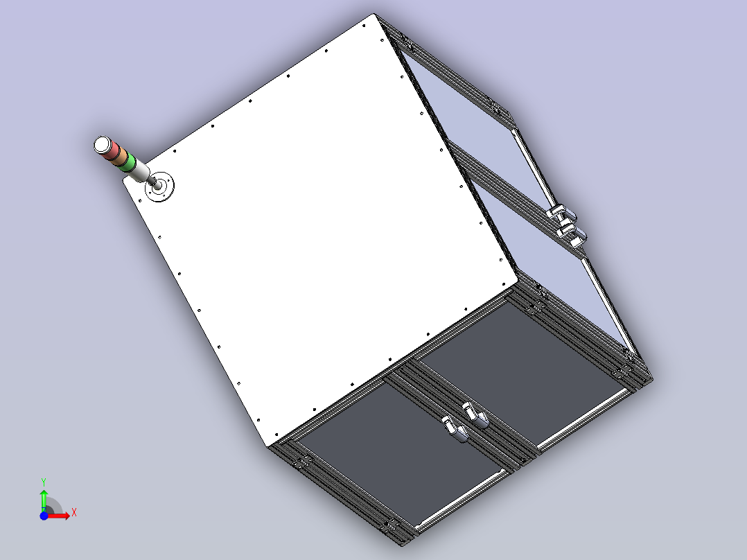 双工位六轴焊锡机前视图