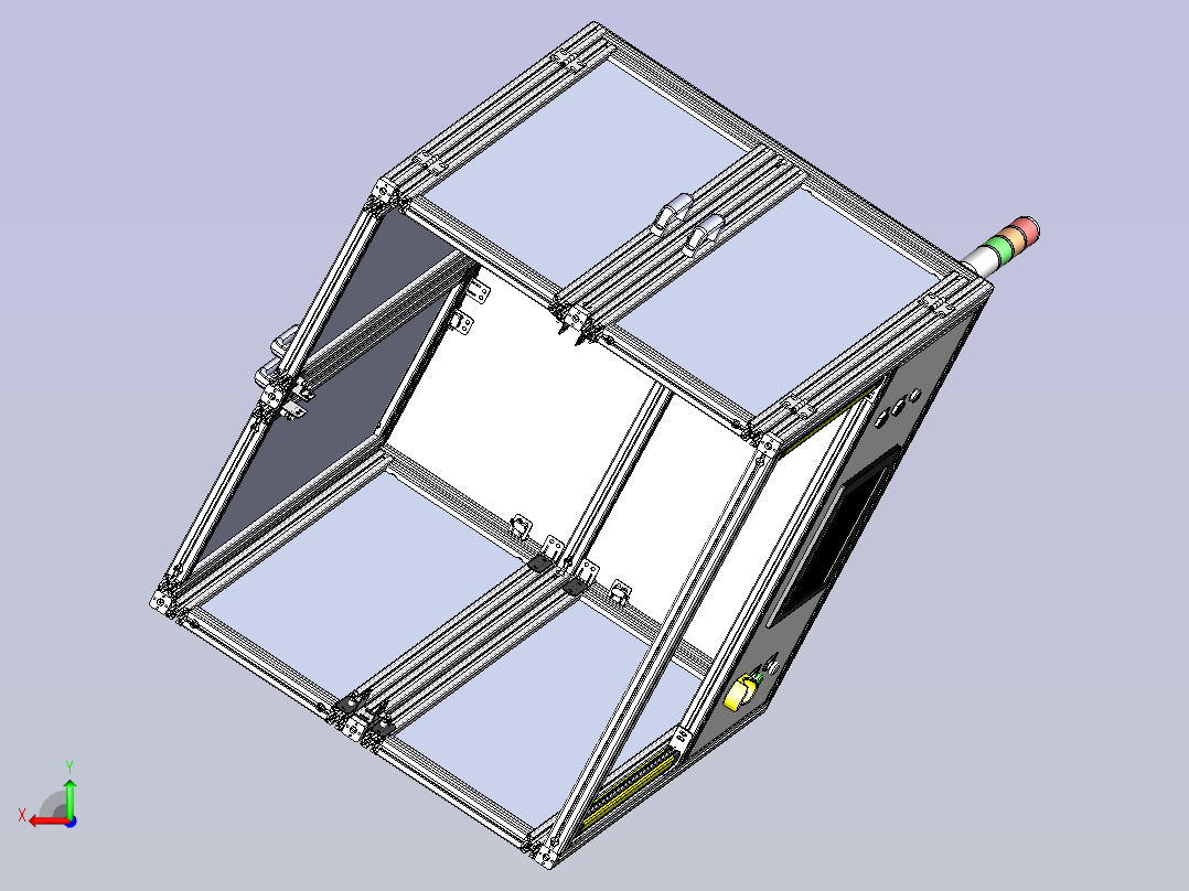 双工位六轴焊锡机后视图