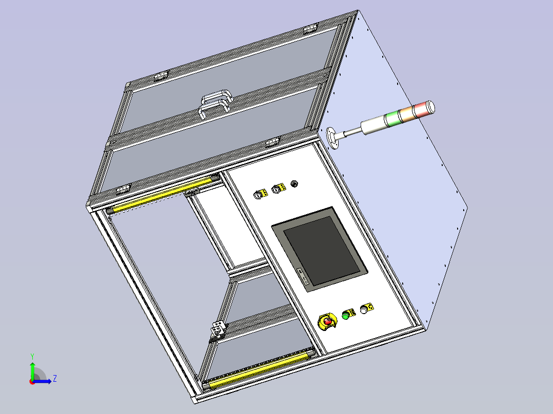 双工位六轴焊锡机左视图