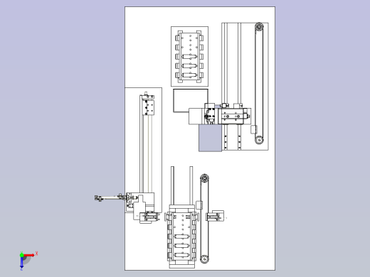 桌面式的弹夹取放料机构俯视缩略图