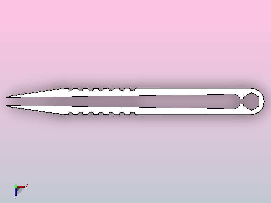 迷你镊子俯视图