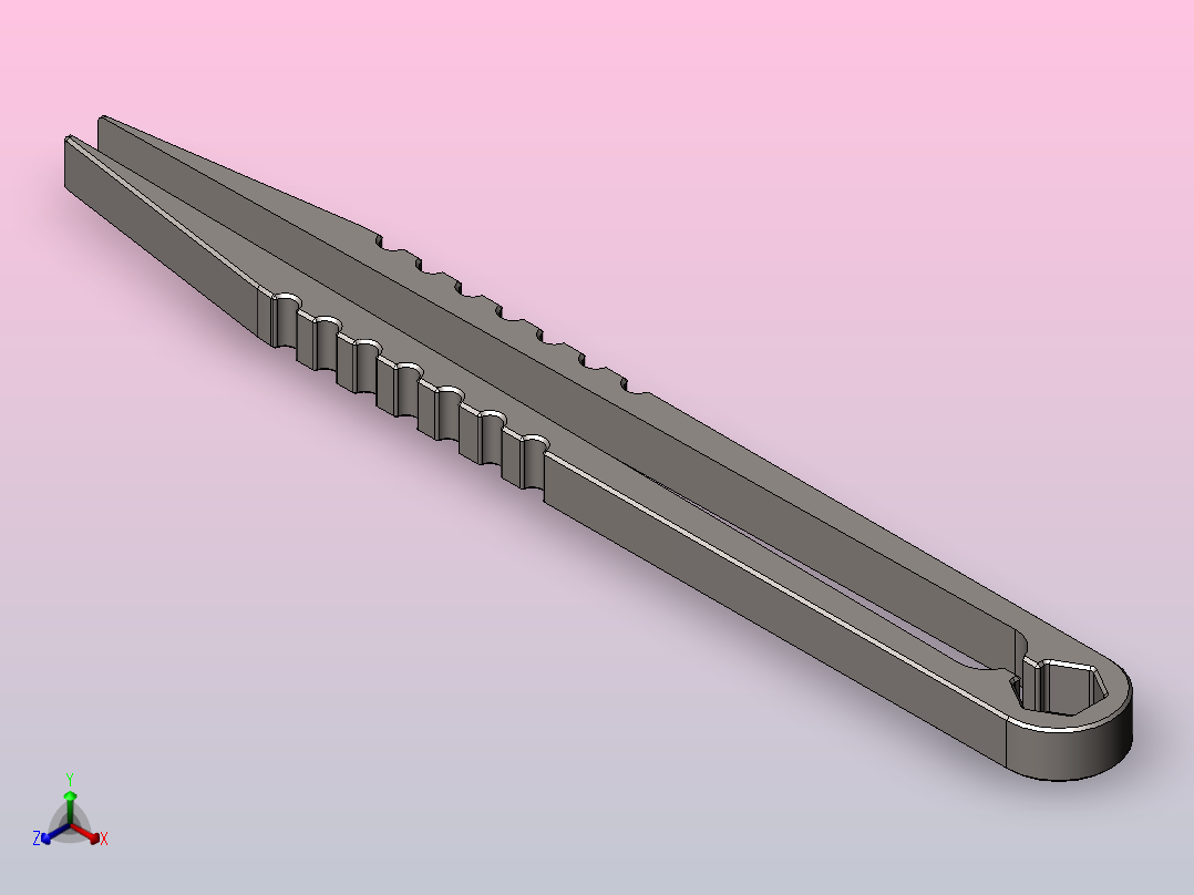 迷你镊子正等轴测图