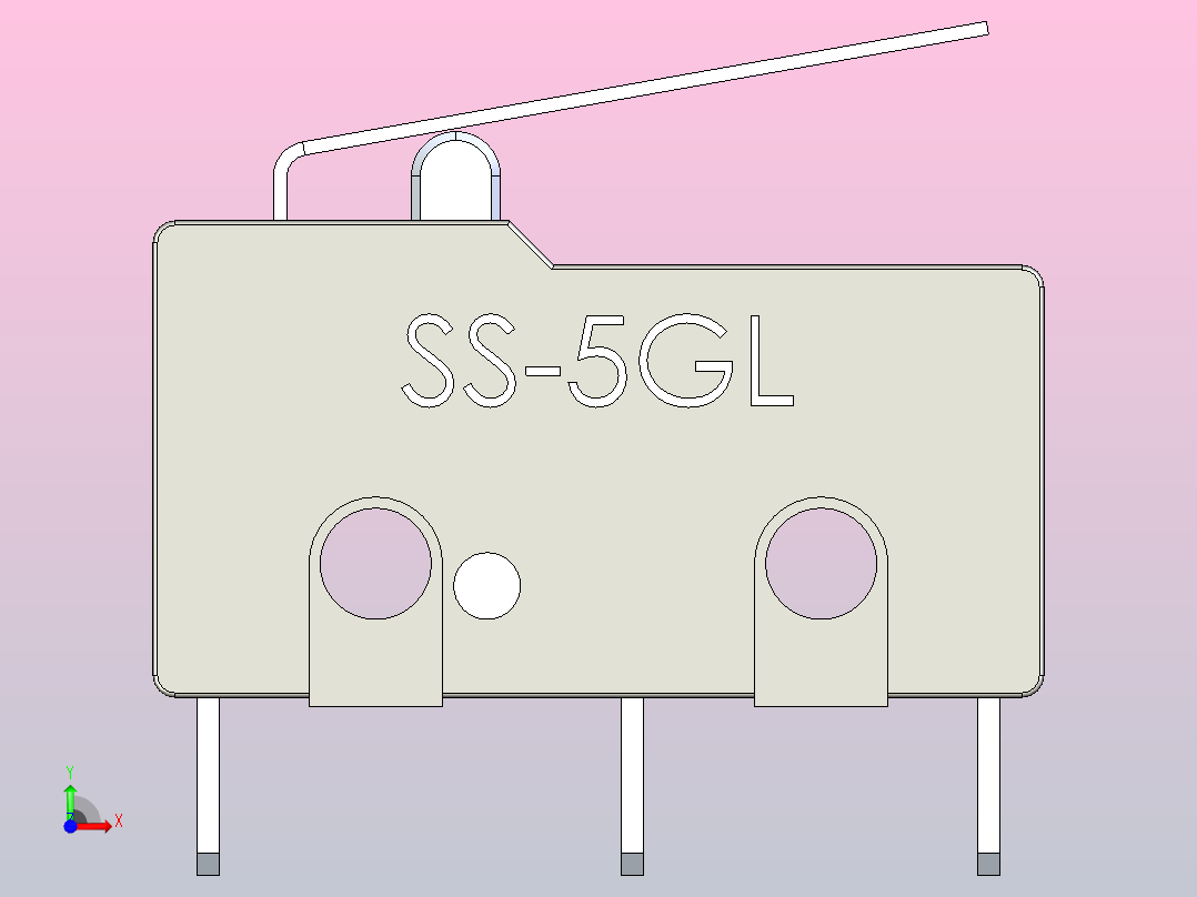 SS-5GL微动开关前视图