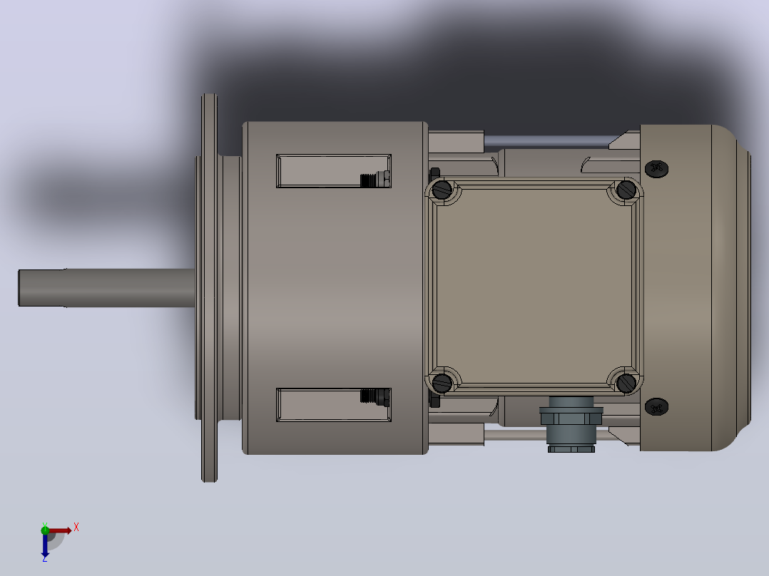 电动机俯视图