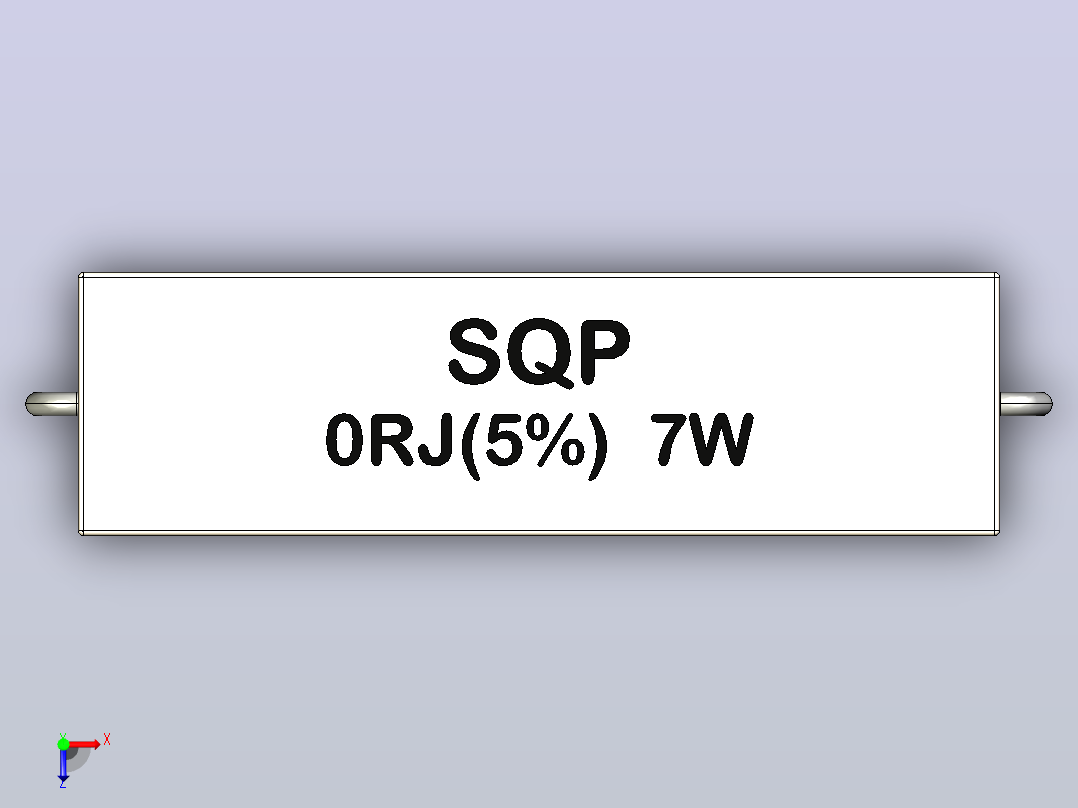 电阻器组RES_SQPH_7W_1500mil_0R_J(5%)俯视图