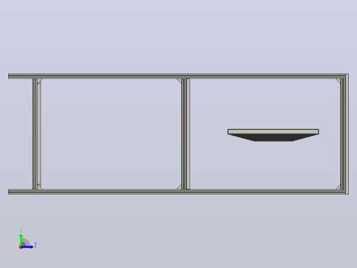 20x20铝型材计算机桌_18左视缩略图