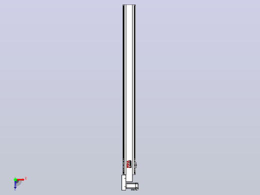 皮带直线轴半封闭可选导轨TPA-HNB-120D-110-L1400-ML-Y-P40-N3俯视缩略图
