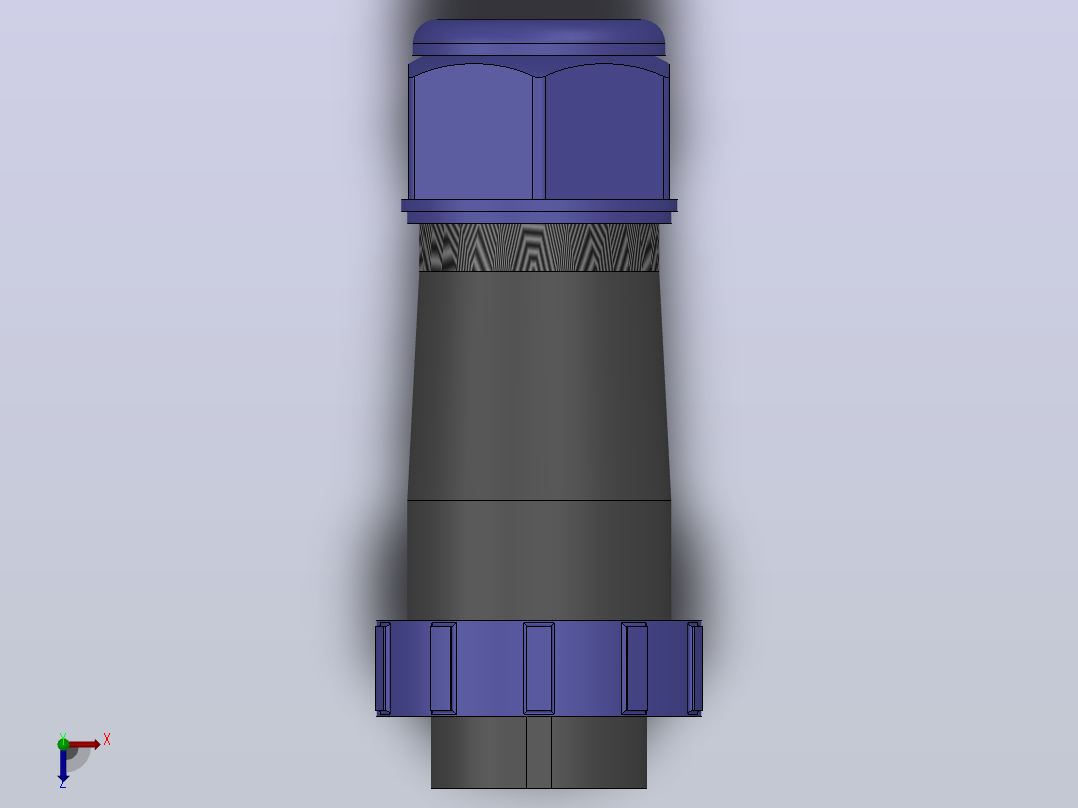 SP2110S[SP2110S-2]航空插头，多芯接头，连接器俯视图