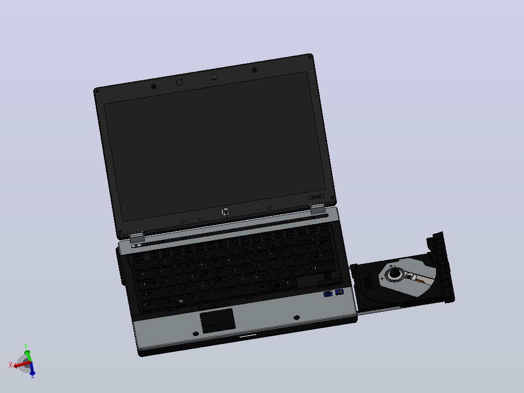 惠普elitebook p 主视图