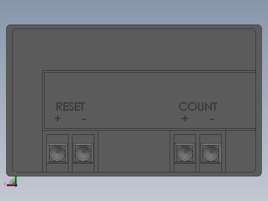 DIGITEN LCD 数字计数器后视图