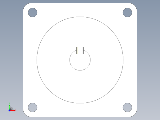 DV系列三相混合式步进电130mm3D模型前视缩略图