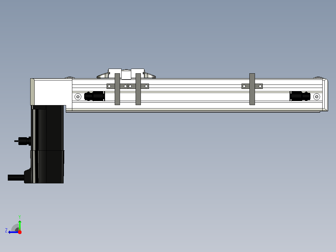 ECB5-150-BM-M10直线模组右视图