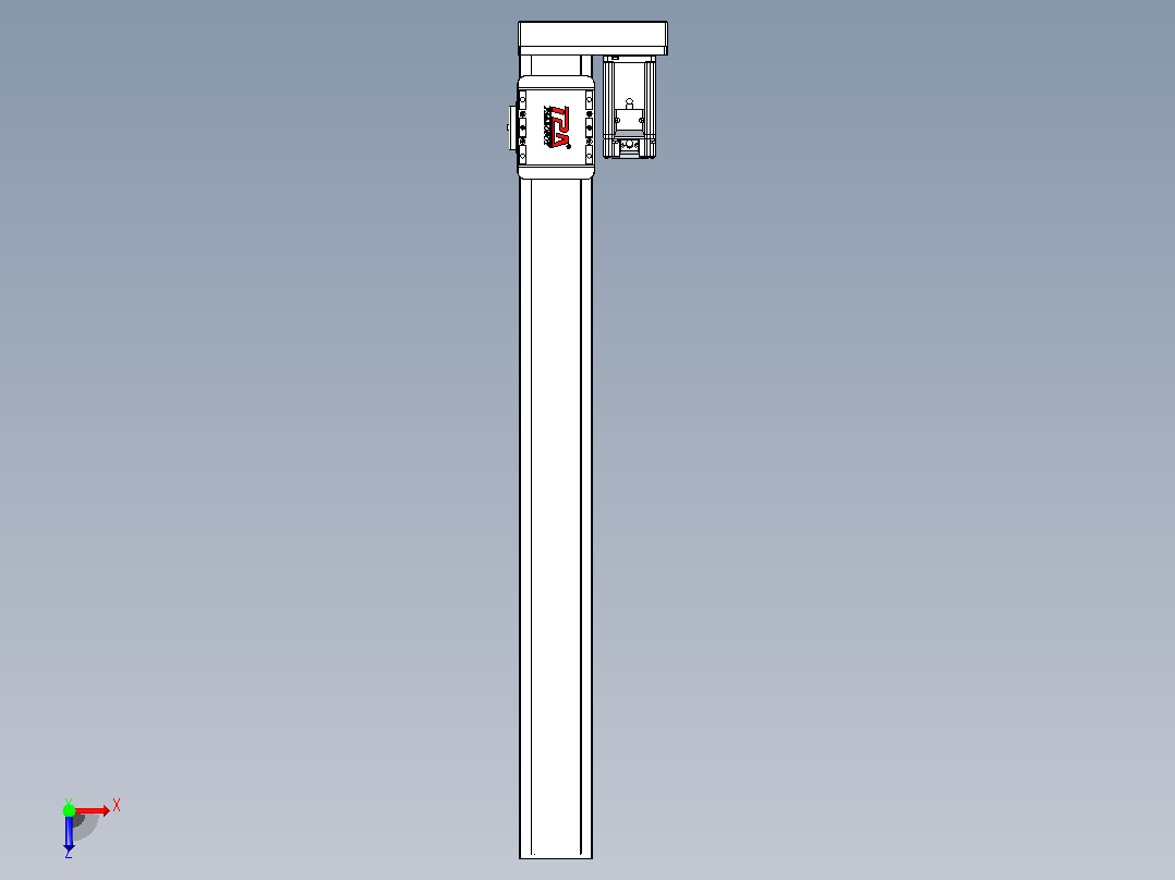 滚珠丝杠直线轴带导轨全封闭TPA-HCR-85D-1610C-L750-ML-Y-P20-N3俯视图