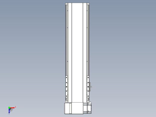 皮带直线轴半封闭可选导轨TPA-HNB-140D-120-L350-LP-Y-P40-N3俯视缩略图