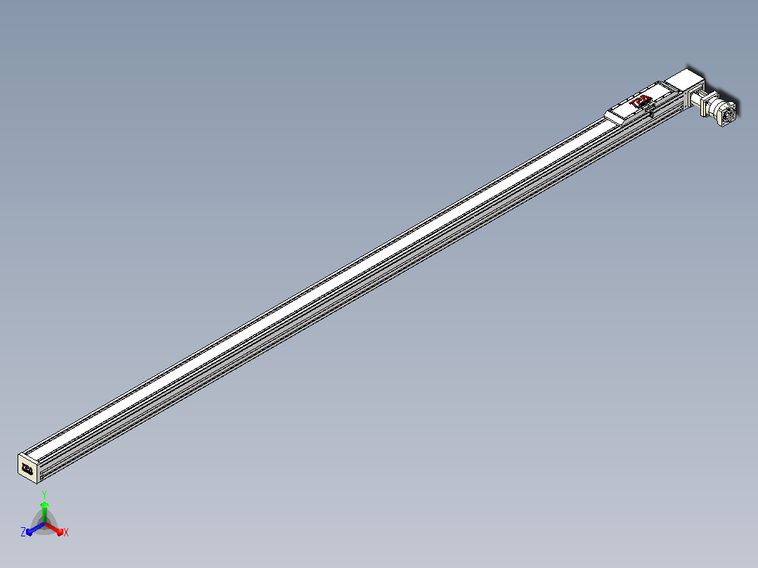 伺服电机集成皮带传动直线执行器TPA-OCB-120-224-L3550-DL-J90-N3主视图