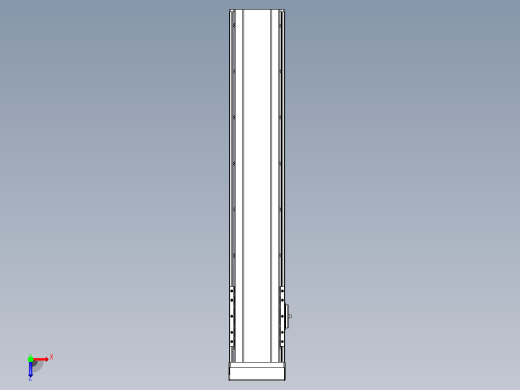 日规模组半封闭丝杆TPA-HNR-120D-1610C-L550-MP-C-P40-N3俯视缩略图