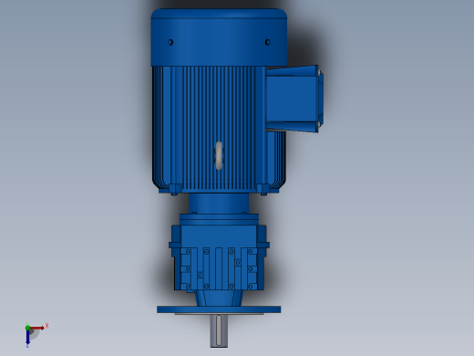 RF57法兰轴伸式安装斜齿轮减速机RF57-Y5.5-4P-132S-M1-0°-Φ250俯视缩略图