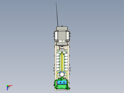 基于GE 12V250发动机的应急柴油发电机俯视缩略图