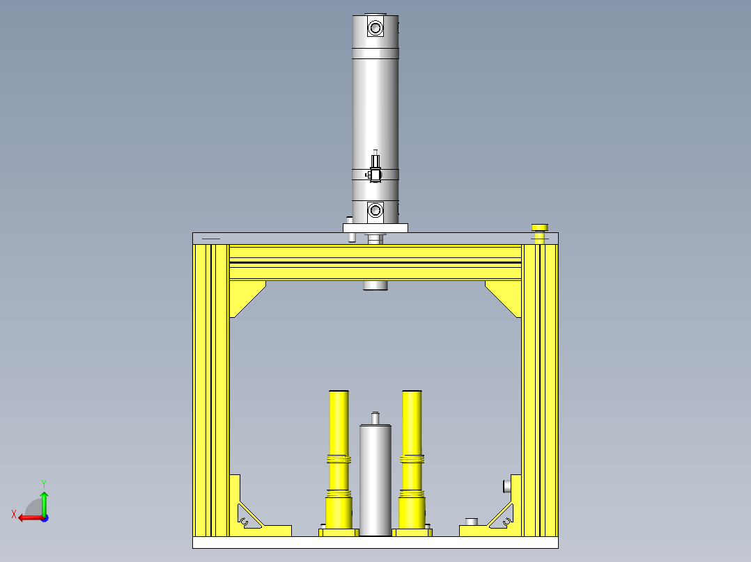 螺纹套压入机后视图