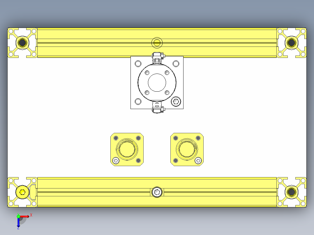 螺纹套压入机俯视图