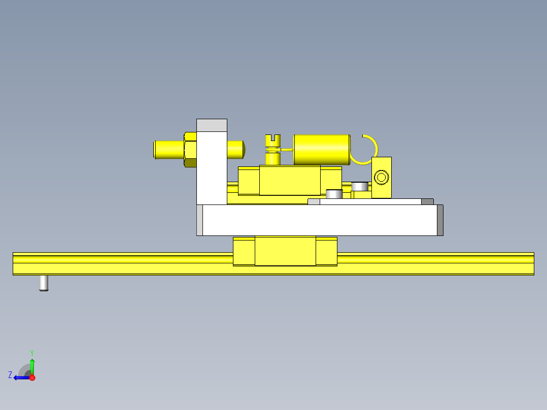 推杆过载检测机构右视图