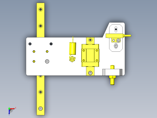 推杆过载检测机构俯视缩略图