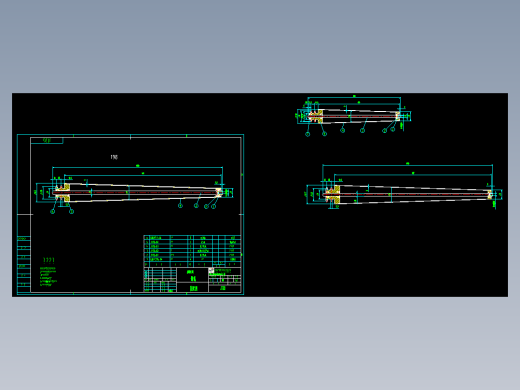 锥形辊子装配图纸（物流业）