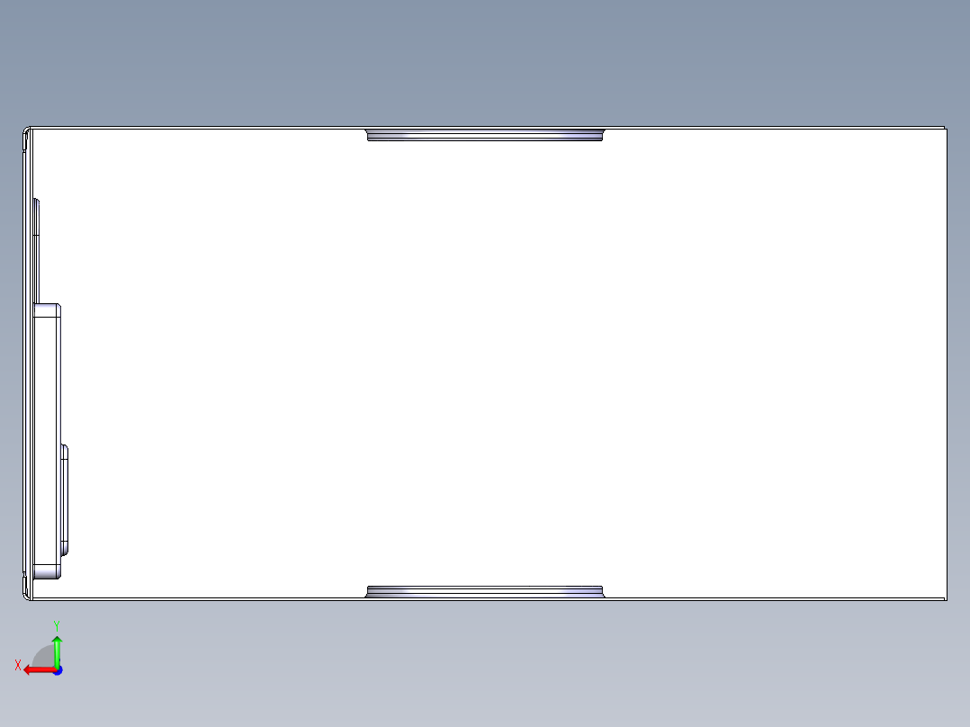 电脑机箱后视图