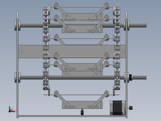 简易立体停车库演示模型3D图纸 Solidworks设计