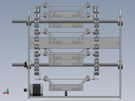 简易立体停车库演示模型3D图纸 Solidworks设计后视缩略图