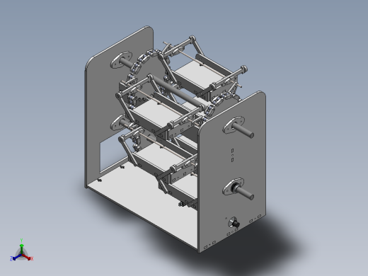 简易立体停车库演示模型3D图纸 Solidworks设计正等轴测缩略图