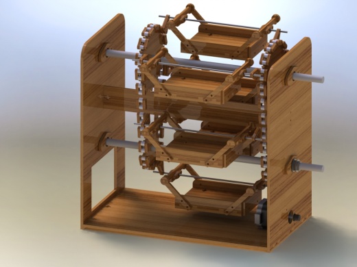 简易立体停车库演示模型3D图纸 Solidworks设计缩略图