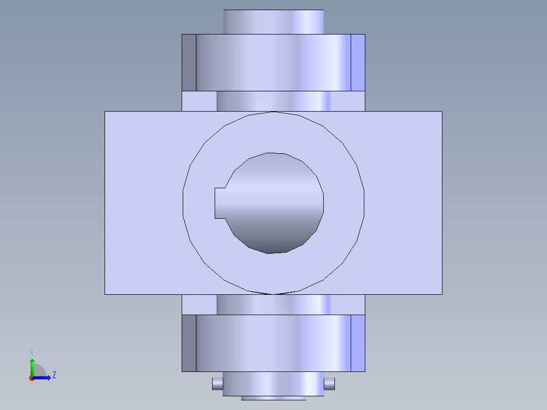 DL多角形橡胶联轴器左视图