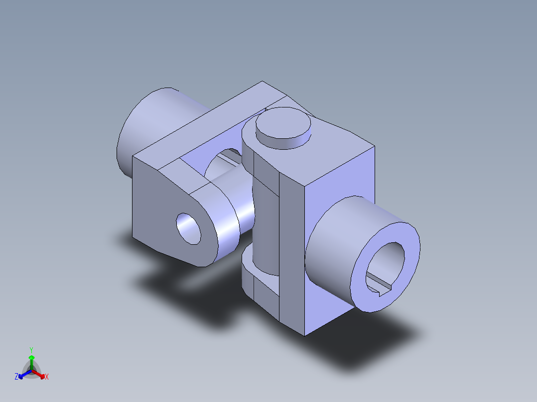 DL多角形橡胶联轴器正等轴测图