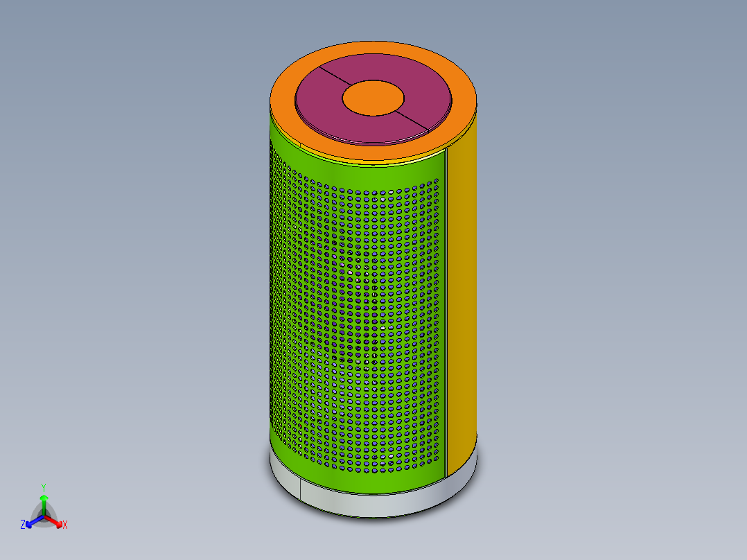 wifi & 蓝牙音箱正等轴测图