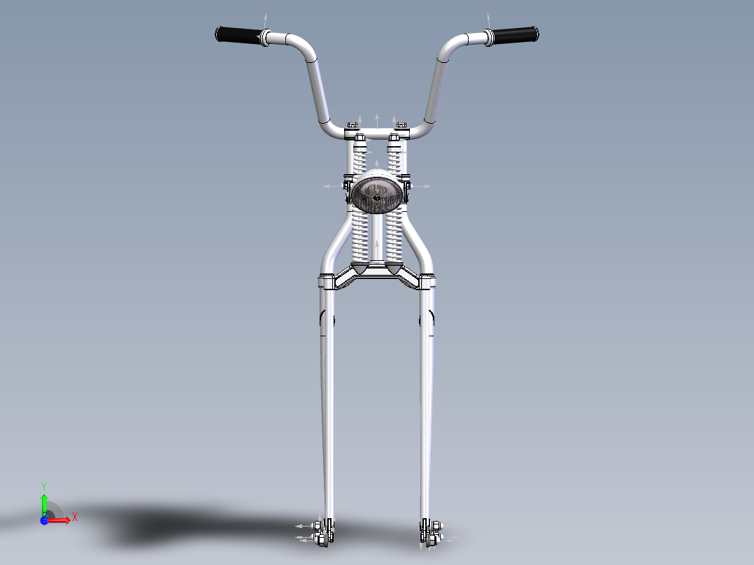 哈雷斯普林格前叉前视图