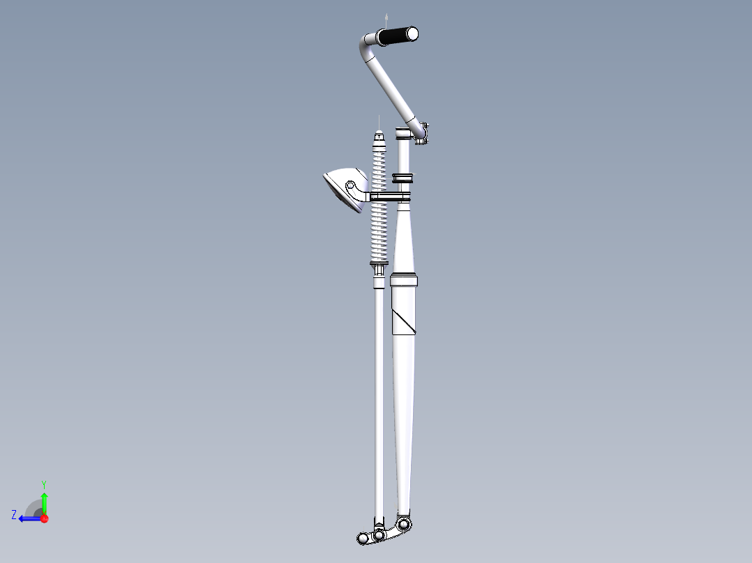 哈雷斯普林格前叉右视图