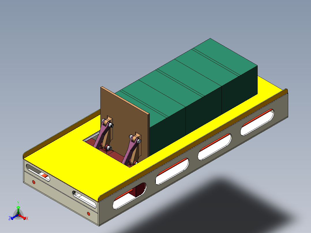 90度翻转机模型设计三维SW模型