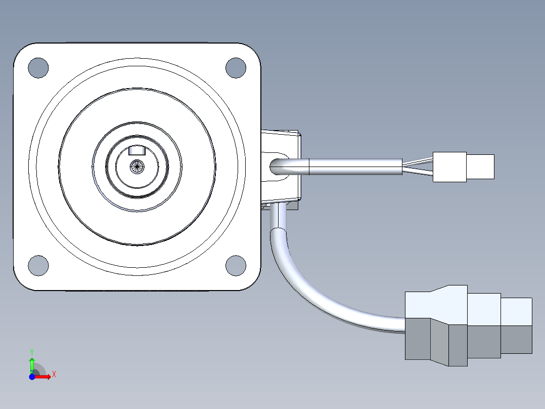 台达400W伺服电机ECMA-CX0804E7前视图