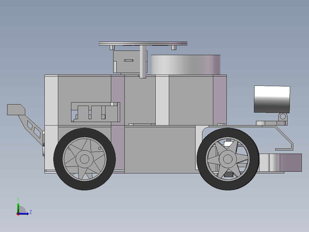 智能小车左视图