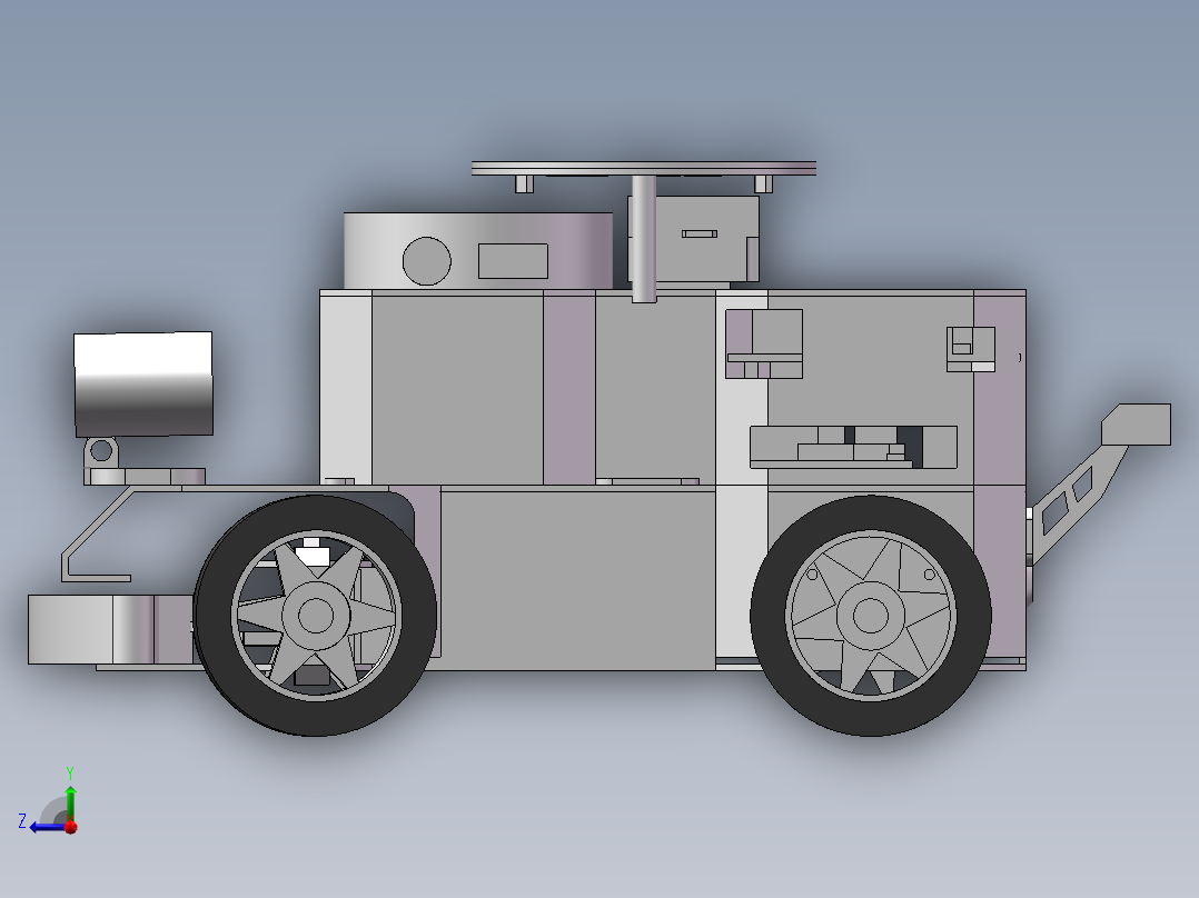 智能小车右视图