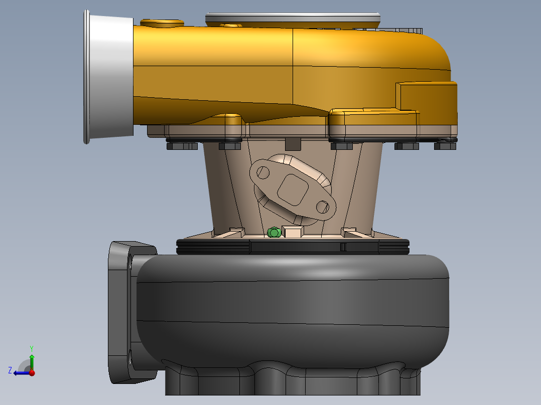 TM涡轮结构右视图