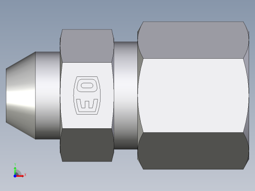 卡套式工业通用硬管接头EO_Weld_connector_AS08S71前视缩略图