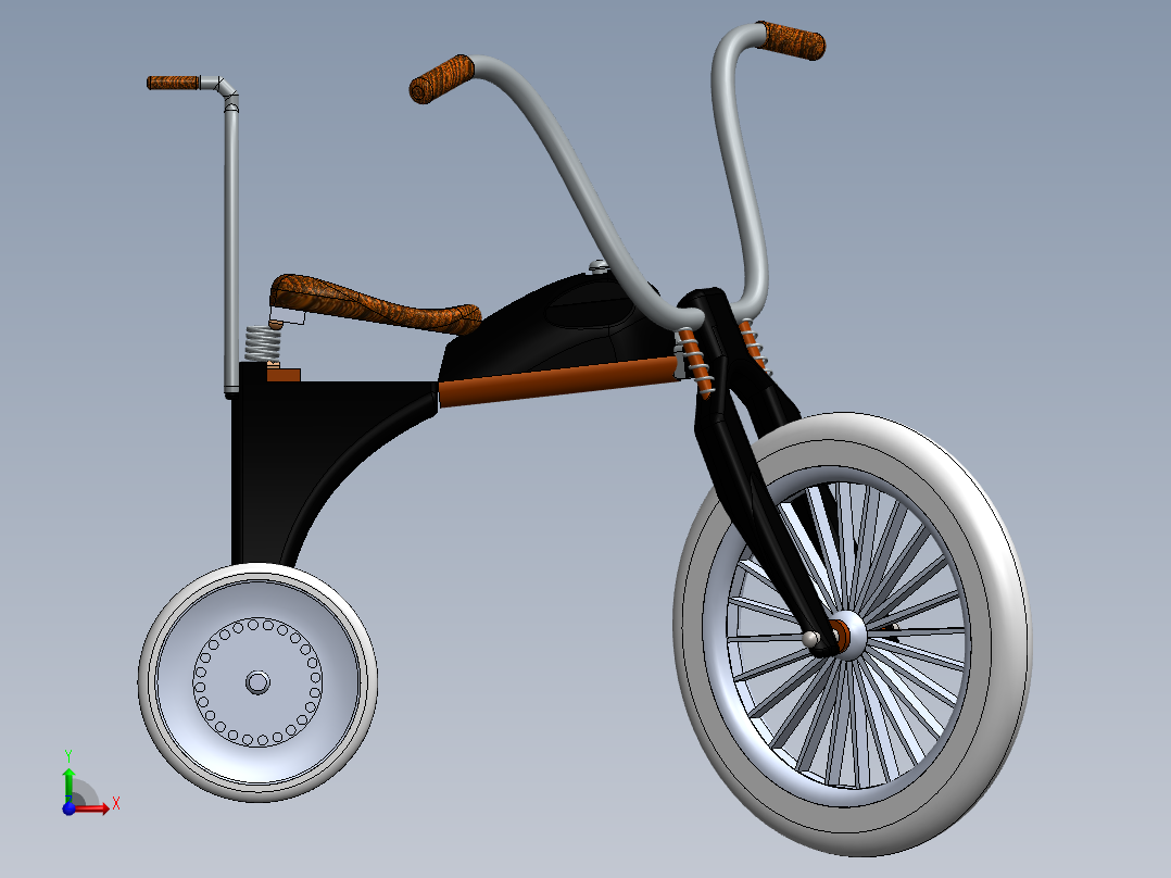 戴维森三轮车--sw前视图